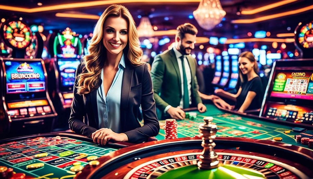 Ilustrasi Bermain Slot Online dan Sportsbook di 4mtoto dengan Akses Mobile